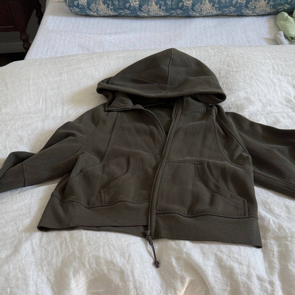 lululemon athletica Olive Green Hoodie Jacket